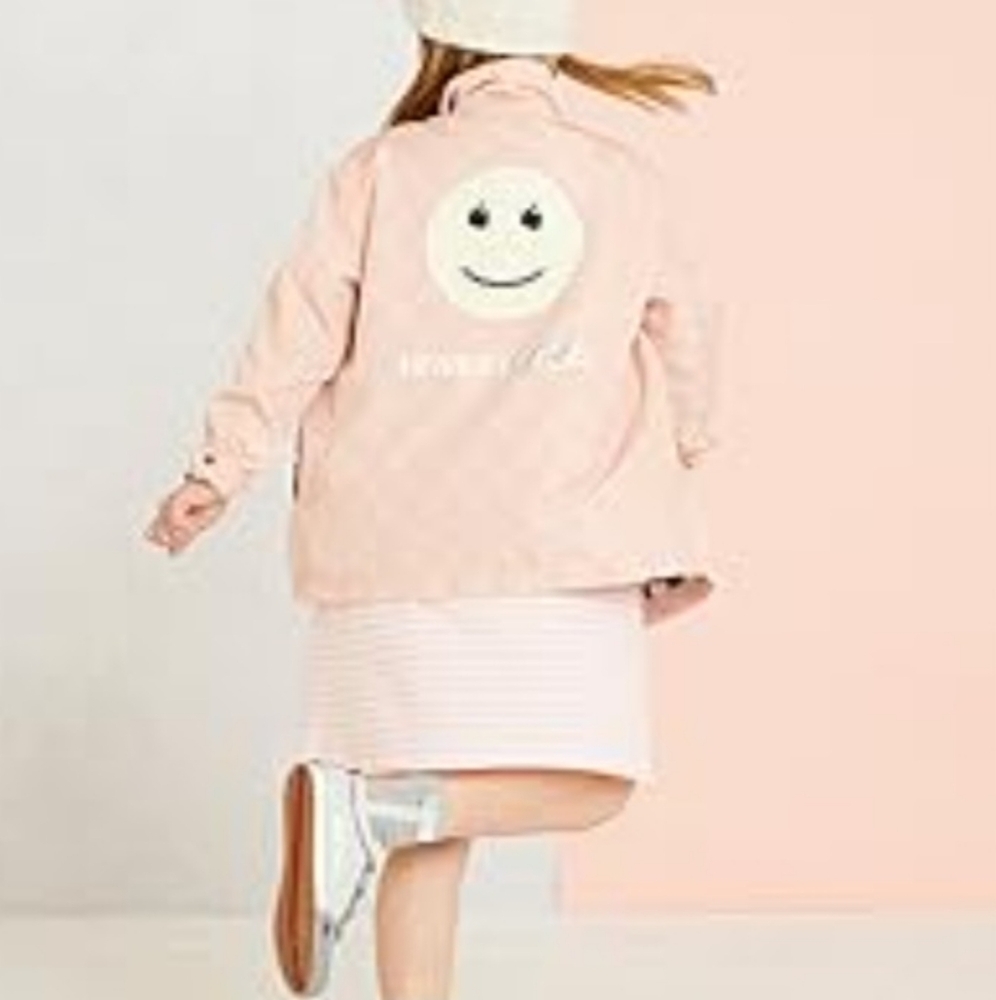 Art Class Pink Smiley Face Jacket, Size 8/10
